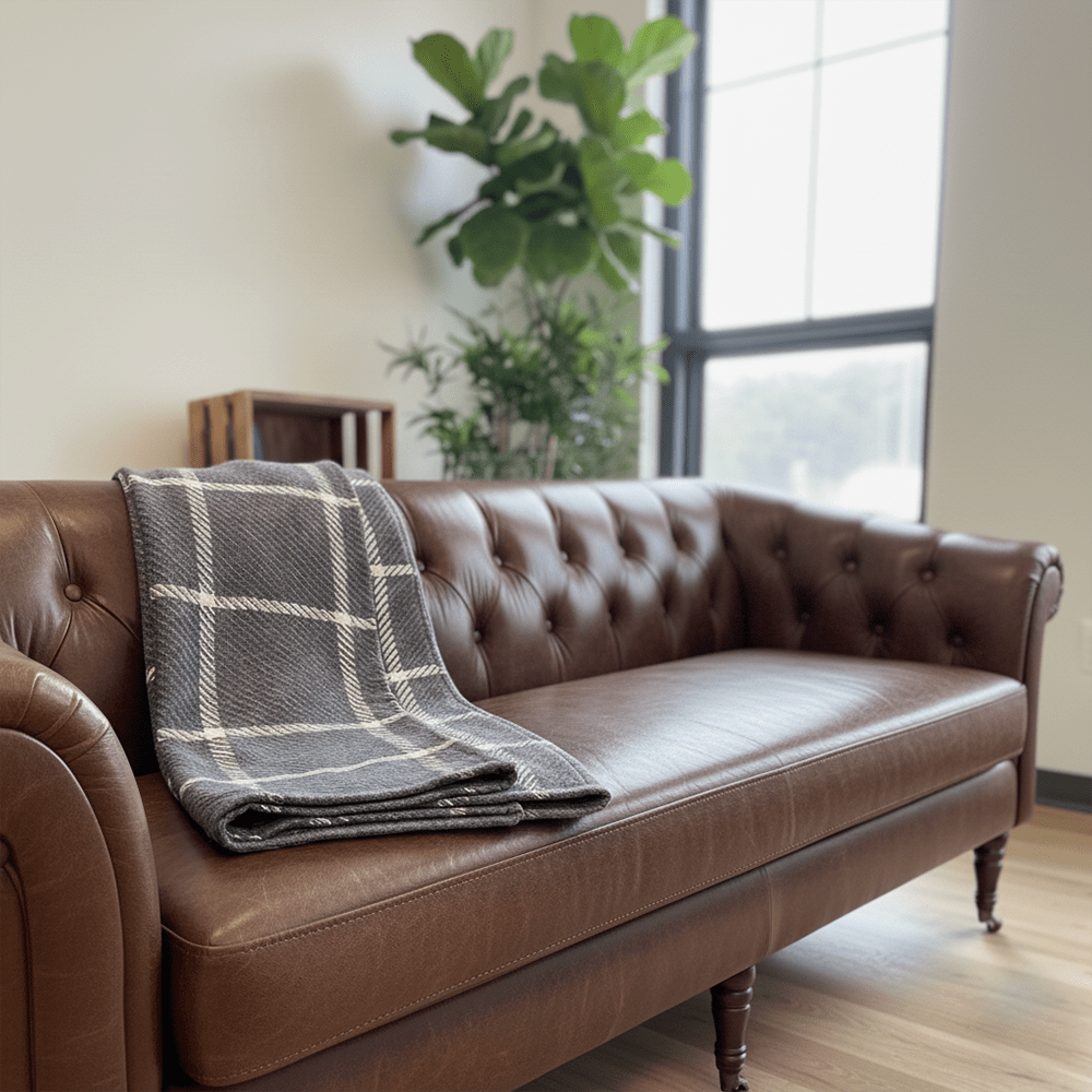 North Star Crocus Hill Throw - Charcoal Current group-gallery Machine Washable New Lower Price North Star Crocus Hill Throw personalization Sale sustainable throws