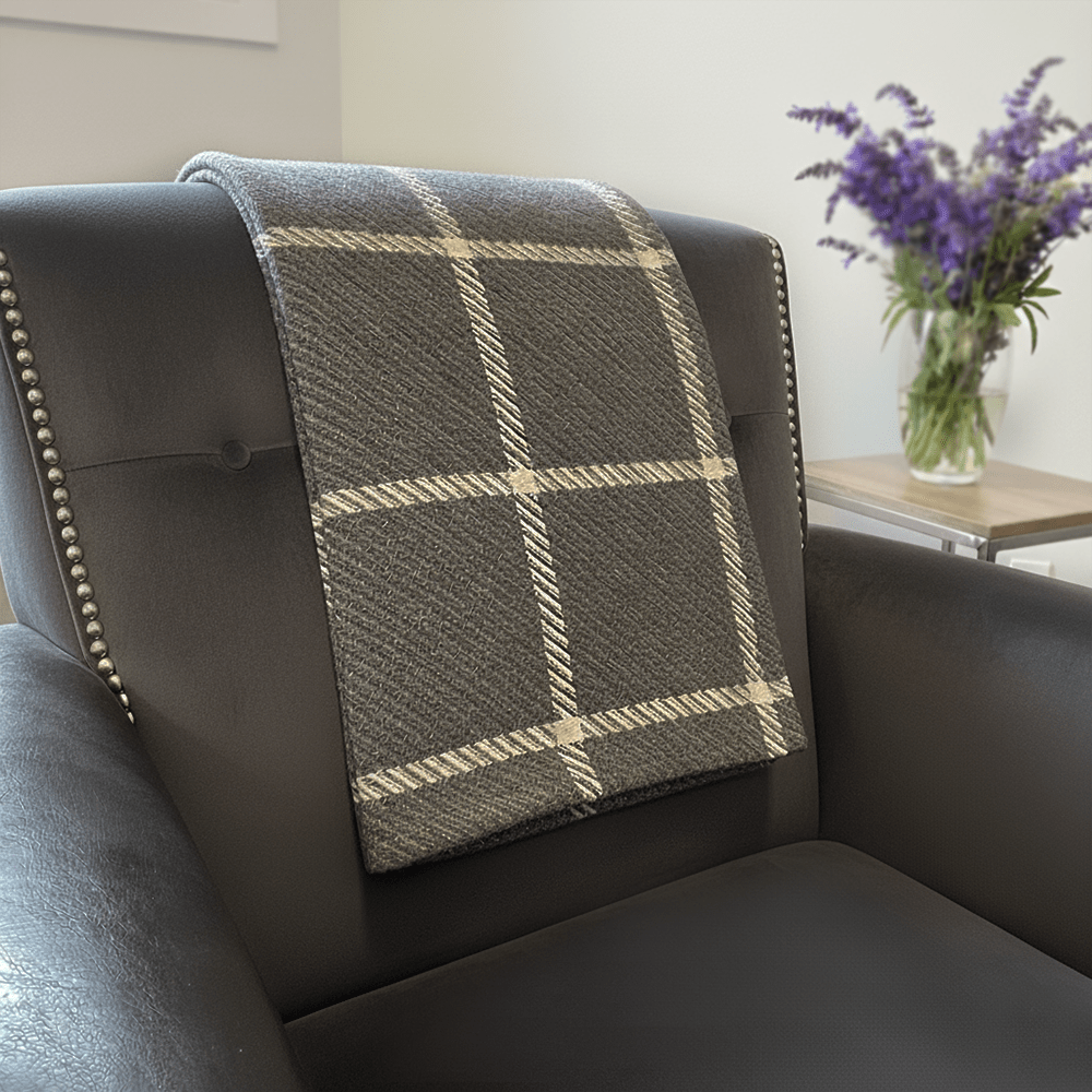 North Star Crocus Hill Throw - Gray Current group-gallery Machine Washable New Lower Price North Star Crocus Hill Throw personalization Sale sustainable throws