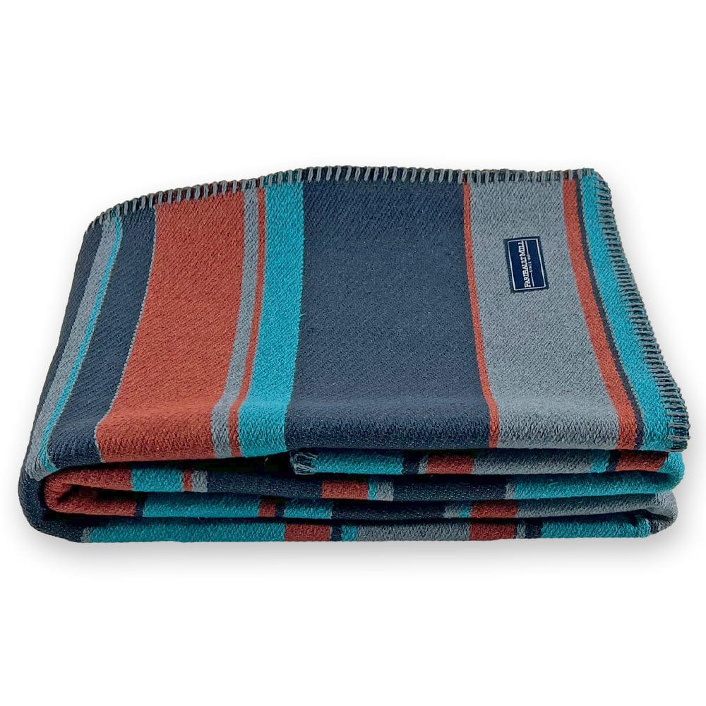 Limited Edition 4 Color Stripe Cotton Throw active Lakes & Maps machine washable Sale