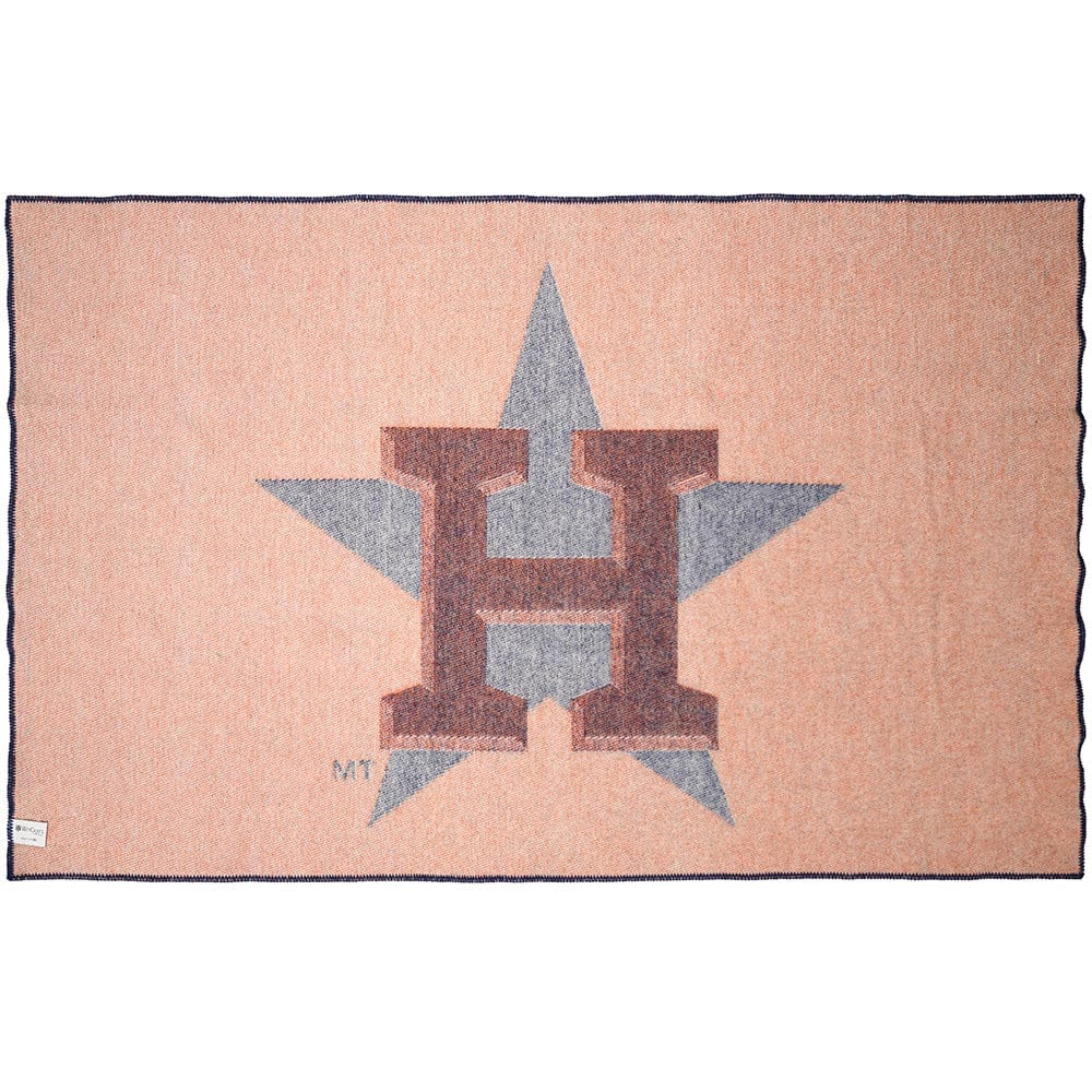 Houston Astros Wool Throw Blanket active Current Dry clean or hand wash Full Price MLB New Lower Price personalization