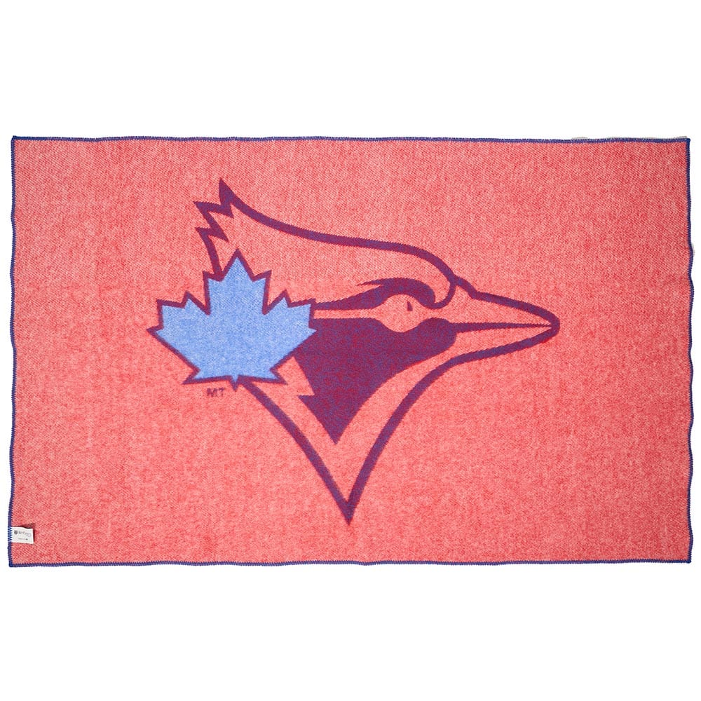 Toronto Blue Jays Wool Throw Blanket Faribault Mill
