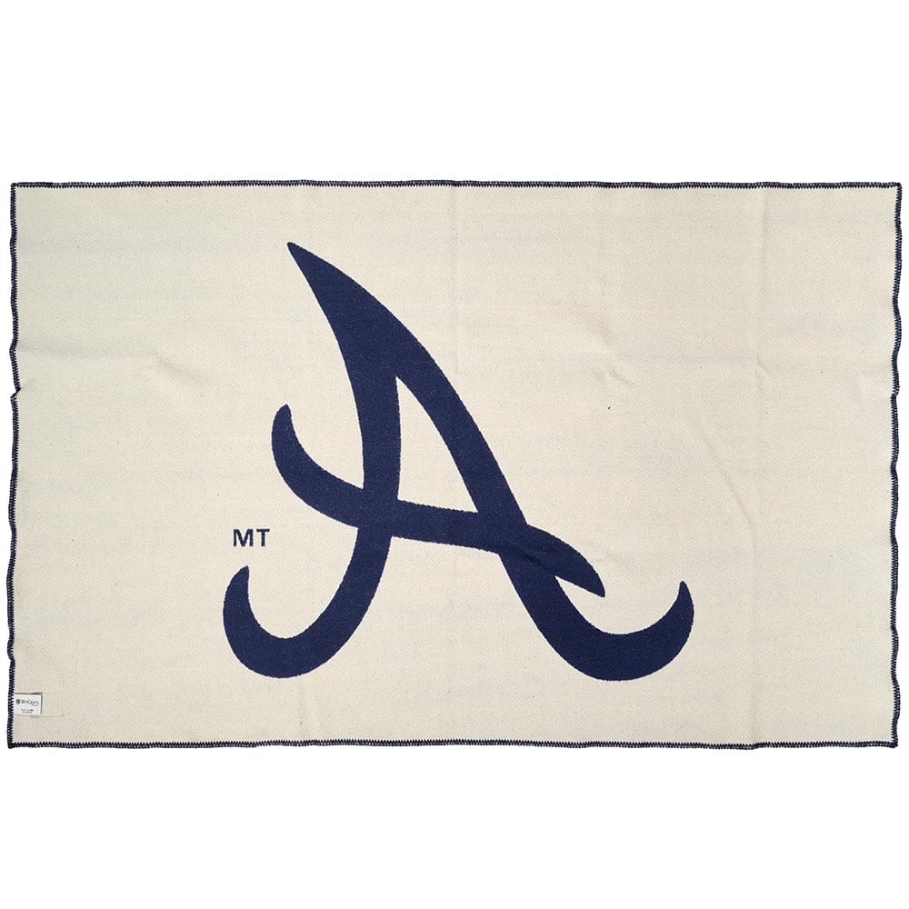Atlanta Braves Wool Throw Blanket active Current Dry clean or hand wash Full Price MLB New Lower Price personalization