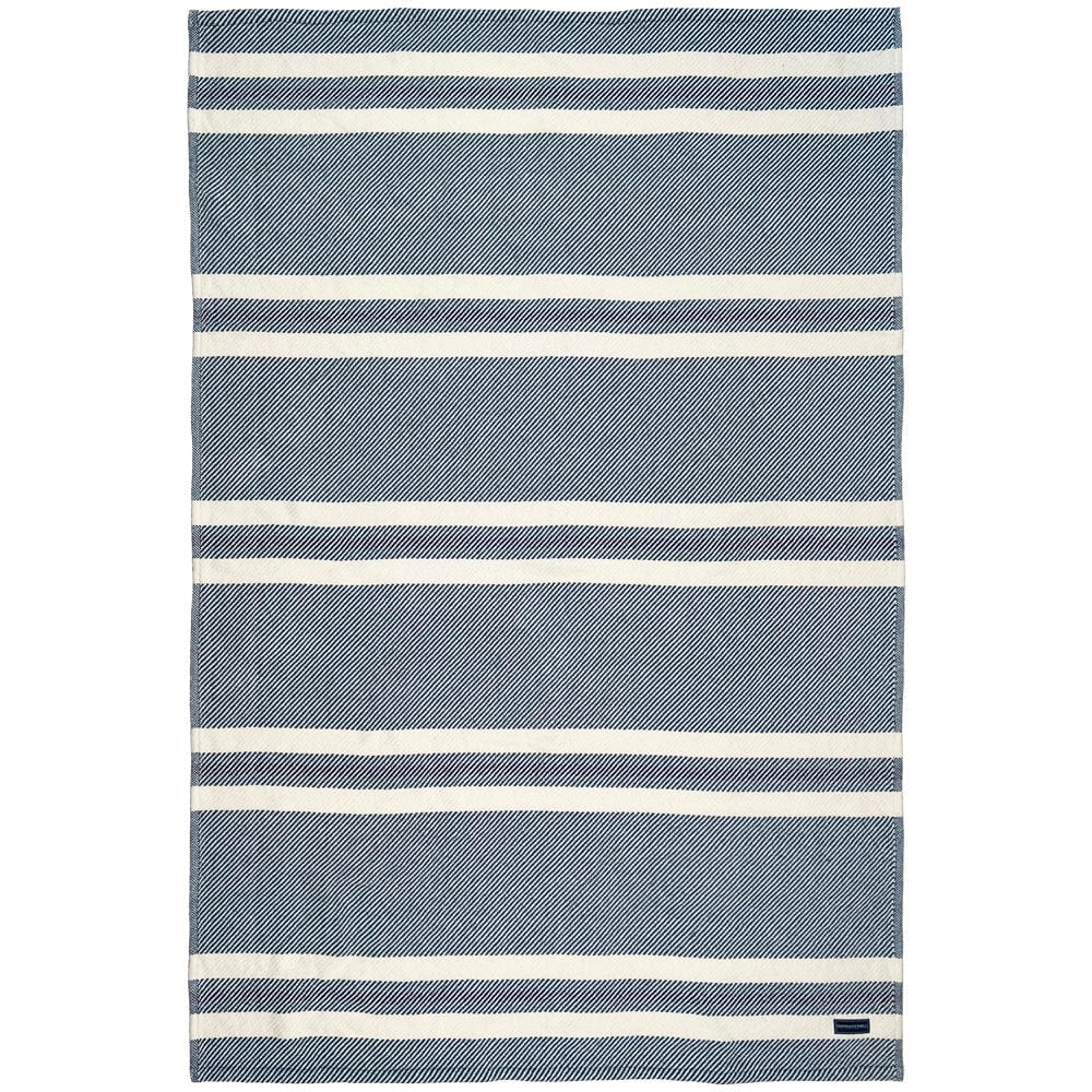 Cabin Cotton Throw - White/Indigo/Navy active Cabin Cotton Throw Current Full Price group-gallery machine washable New Lower Price Stripes