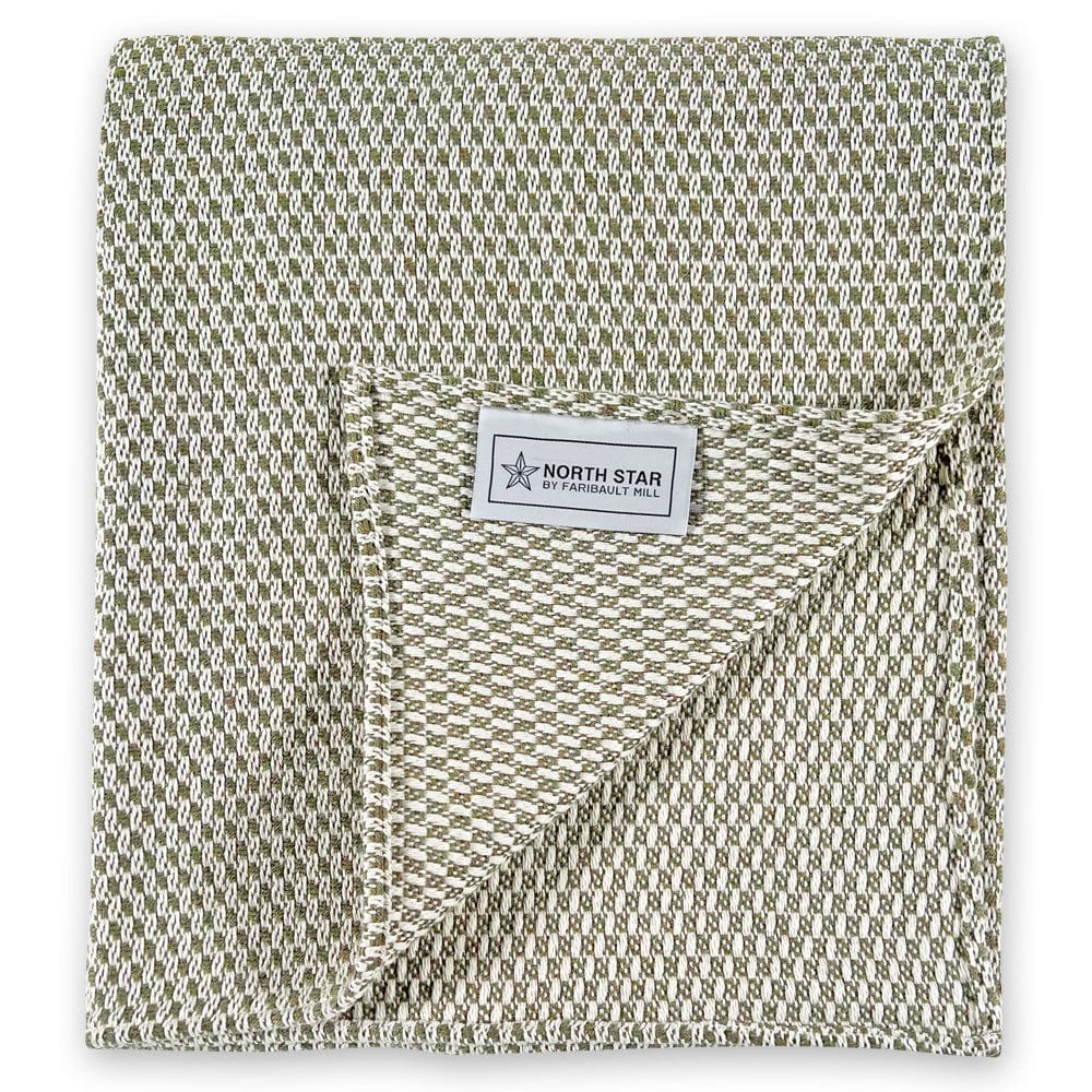 North Star Crepe Throw - Green Current group-gallery Machine Washable North Star Crepe Throw sustainable throws