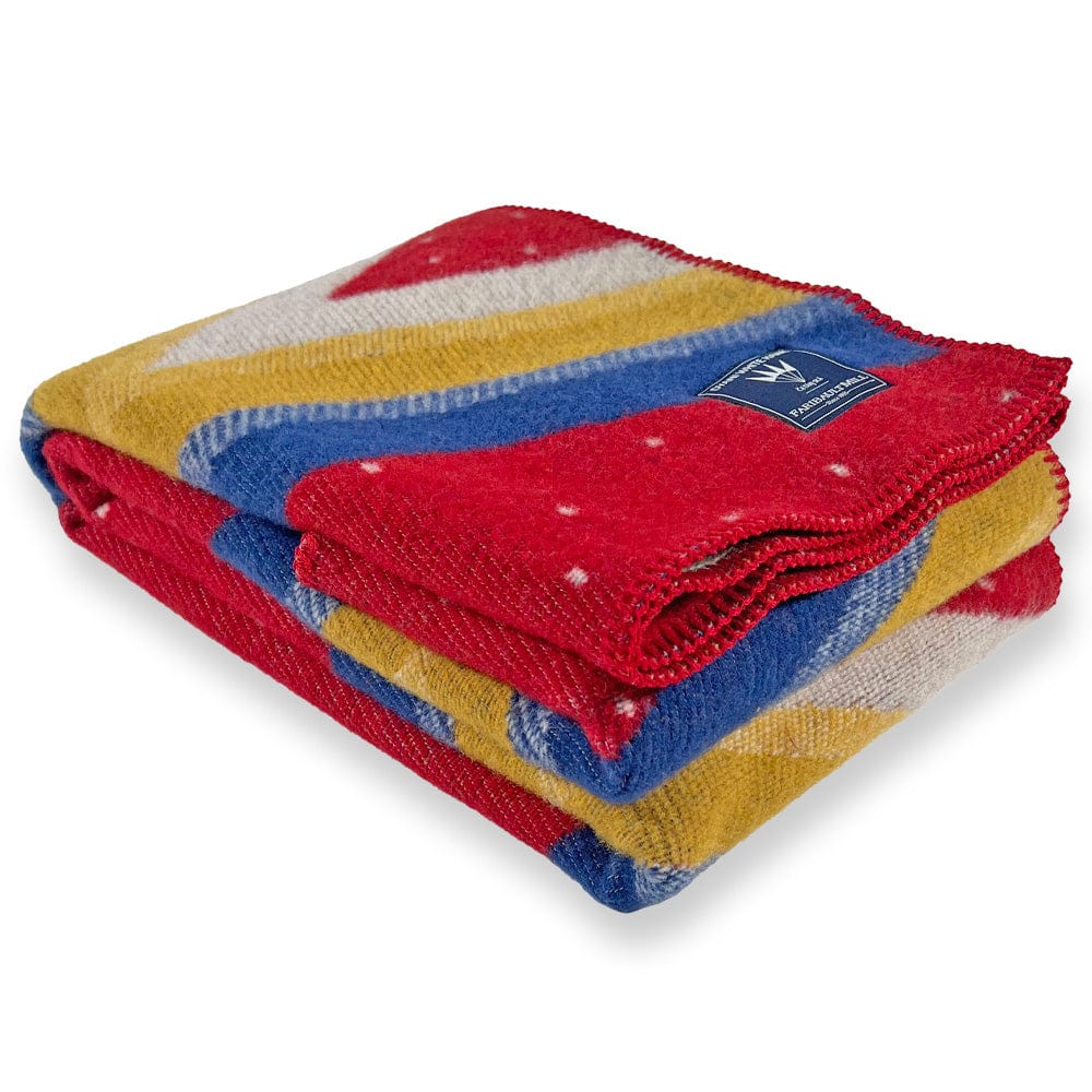 Factory Second Dyani White Hawk Honor Wool Throw active Artist Collection Current Dry clean or hand wash Factory Second Dyani White Hawk Wool Throw