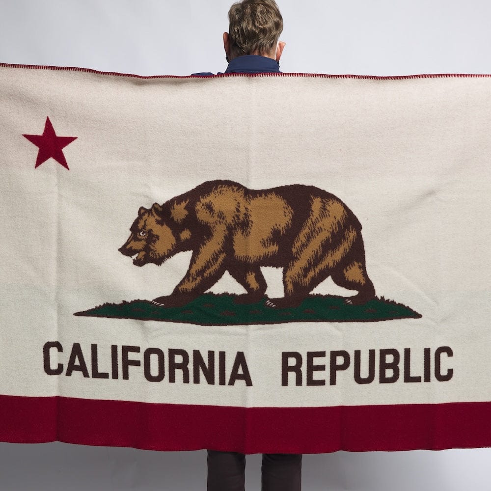 California Flag Wool Throw active Current Dry clean or hand wash Great Flags