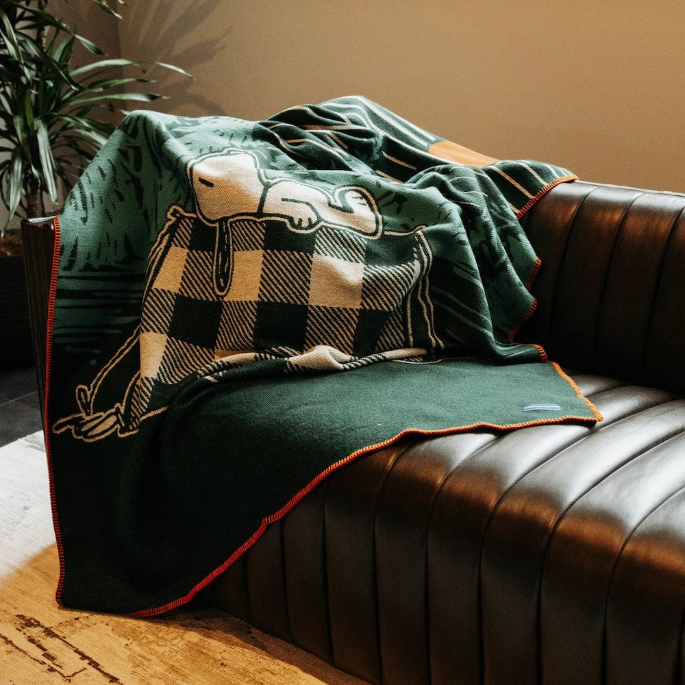 Peanuts plaid throw blanket online