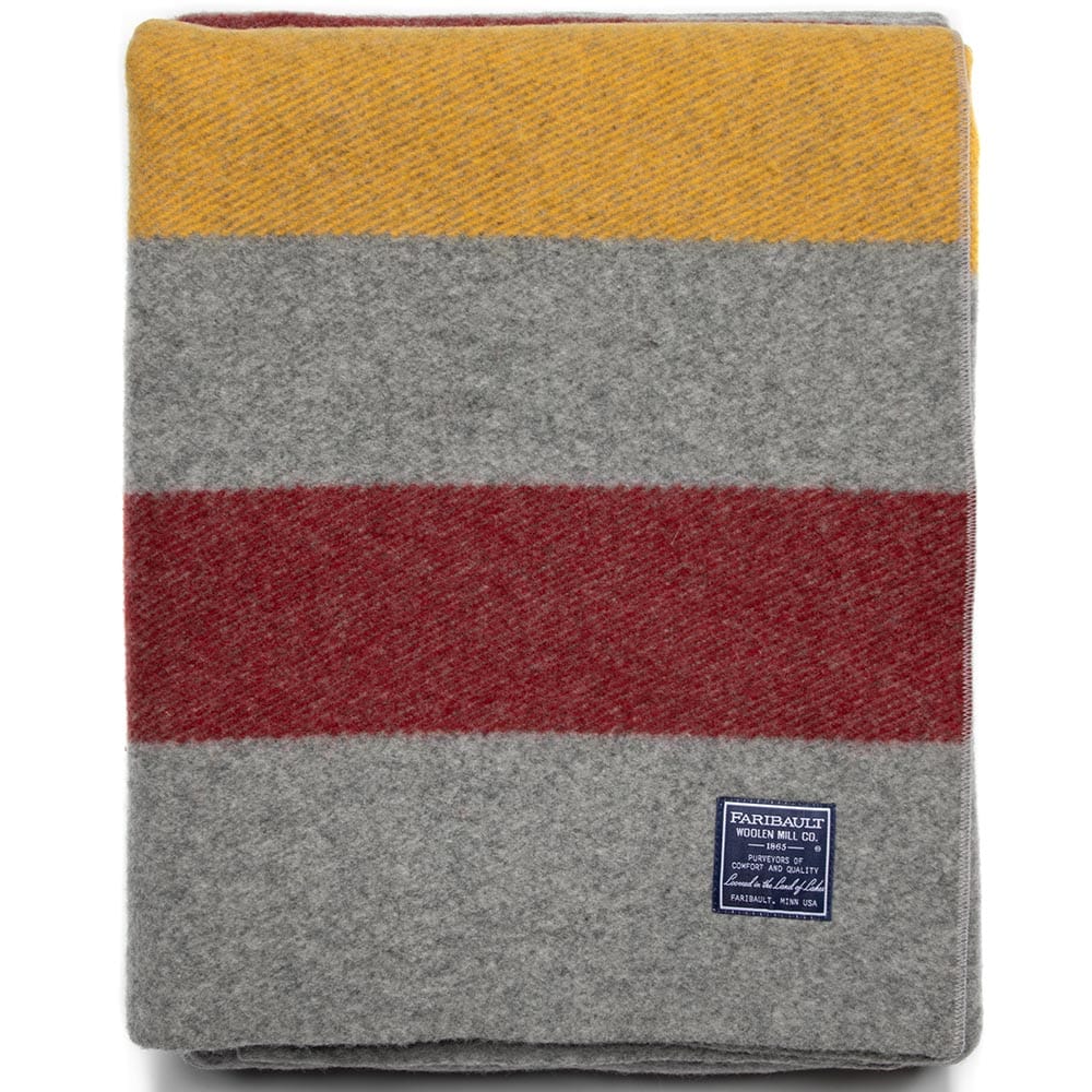 Frontier Wool Blanket active Current Dry clean or hand wash Full Full Price group-gallery King personalization Queen Stripes Twin
