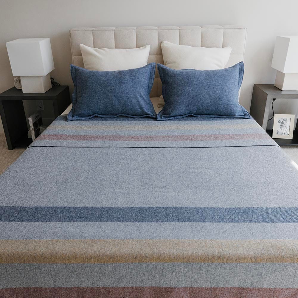 Frontier Lightweight Wool Blanket active Current Full group-gallery King machine washable Queen Solids Twin