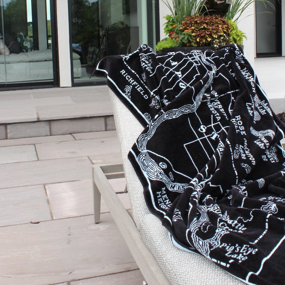 Minneapolis-Saint Paul Map Towel active Current machine washable Sale