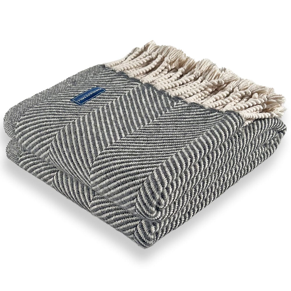 Islesboro Cotton & Alpaca Throw - Grey Heather active Current dry clean only Full Price group-gallery Islesboro Cotton & Alpaca Throw