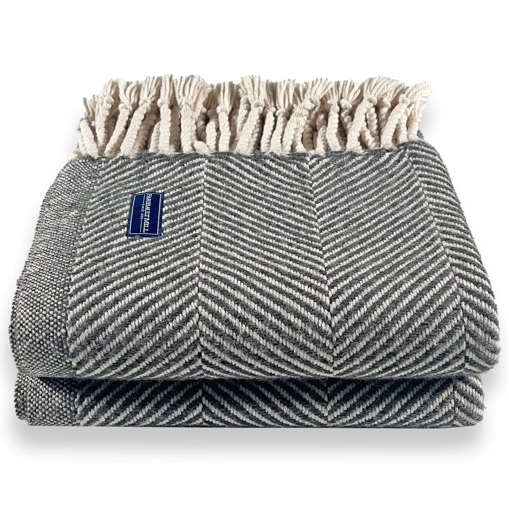 Islesboro Cotton & Alpaca Throw - Grey Heather active Current dry clean only Full Price group-gallery Islesboro Cotton & Alpaca Throw