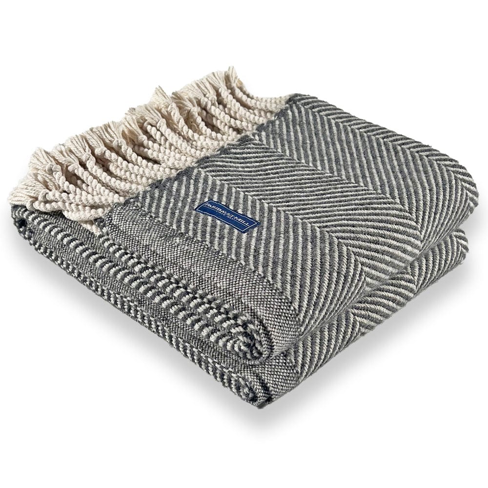 Islesboro Cotton & Alpaca Throw - Grey Heather active Current dry clean only Full Price group-gallery Islesboro Cotton & Alpaca Throw