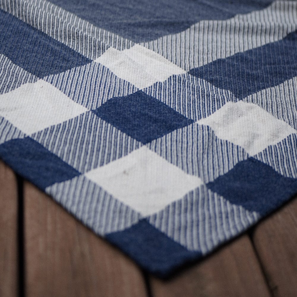 North Star Offset Plaid Throw - Blue Current Full Price group-gallery Machine Washable North Star Offset Plaid Throw sustainable throws