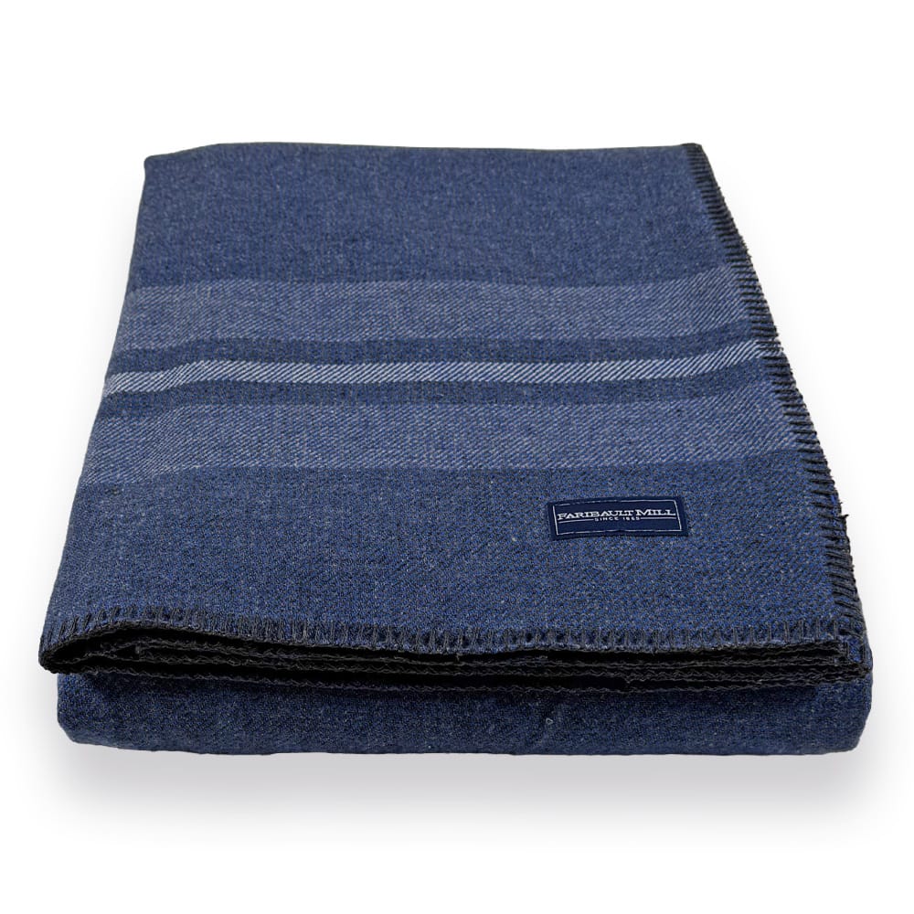 Limited Edition Cabin Wool Blanket - Royal Blue