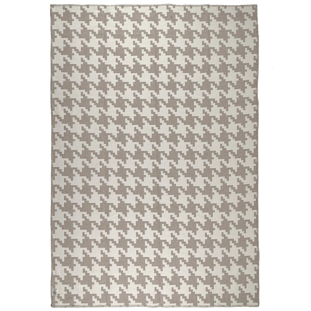 Limited Edition Houndstooth Cotton Throw active Lakes & Maps machine washable