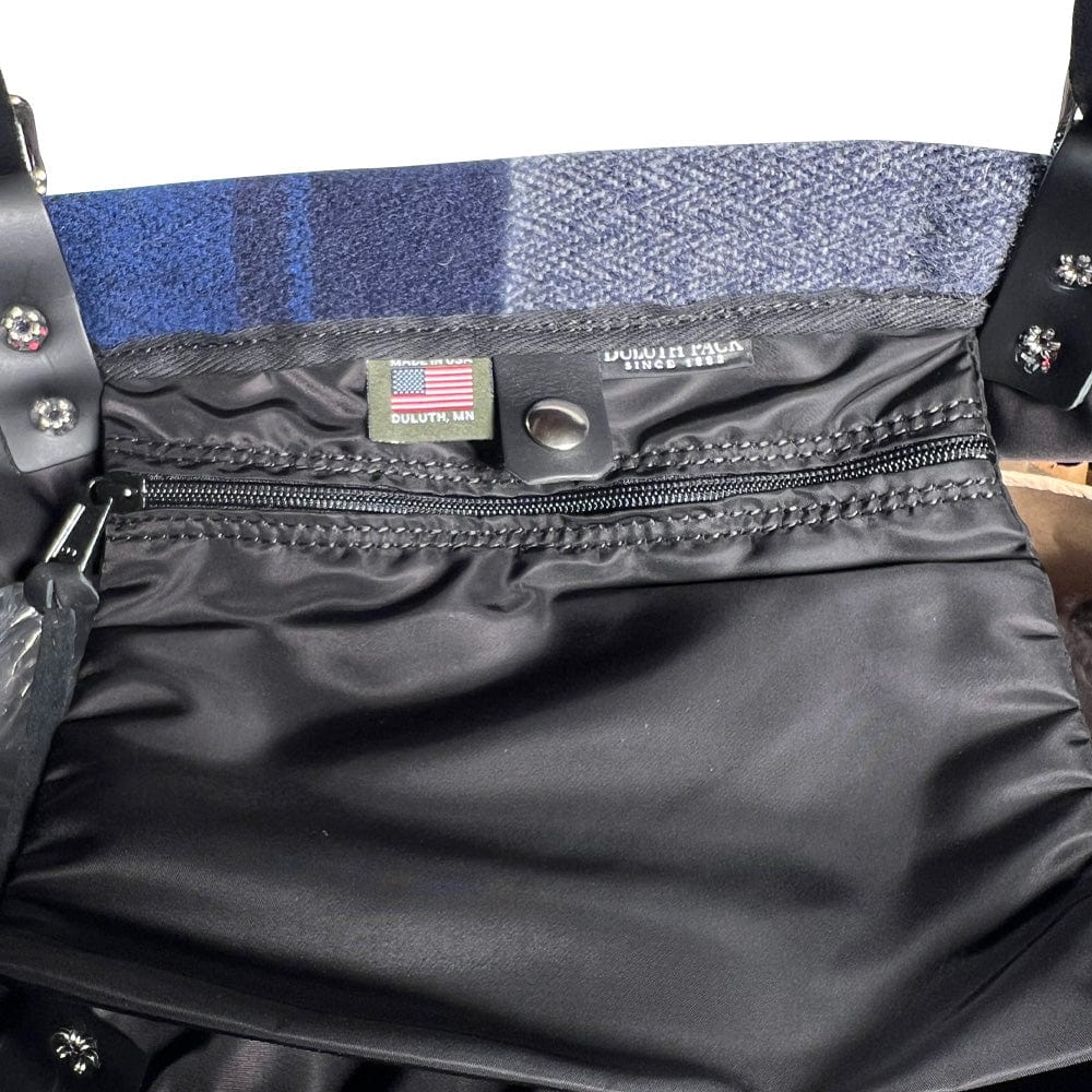 Market Wool & Leather Tote - Duluth Pack x Faribault Mill active Current Duffle Bags Sale Spot Clean