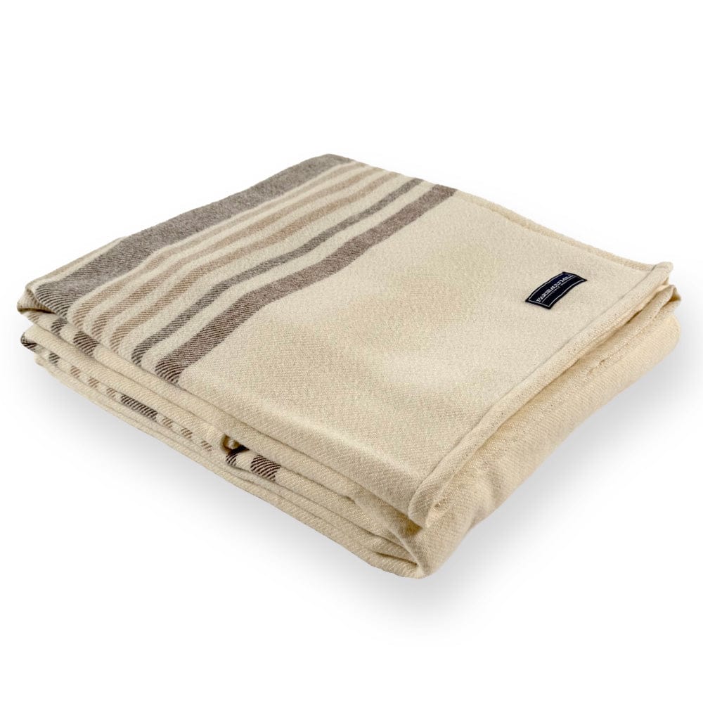 Marseille Wool Blanket - Brown active Current Full Full Price group-gallery King machine washable Marsailles Wool Blanket Queen Stripes Twin