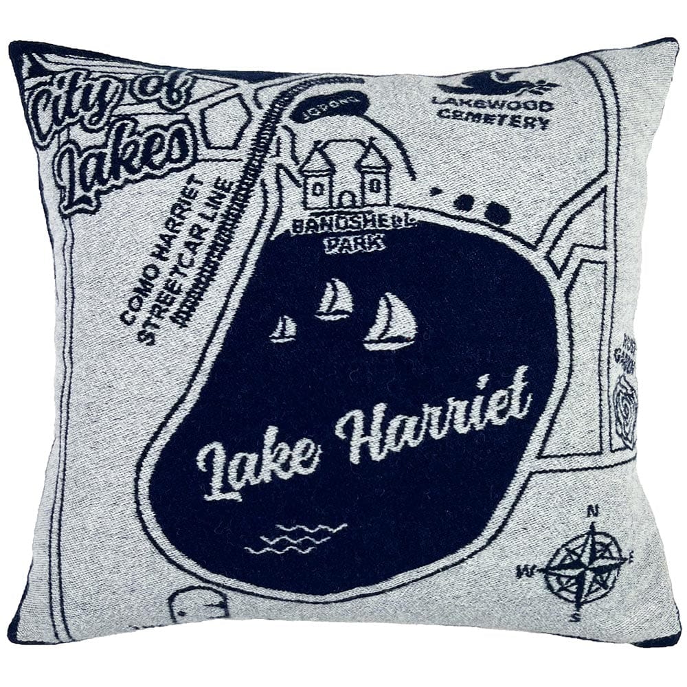 Minneapolis Chain of Lakes Pillow Case Faribault Mill