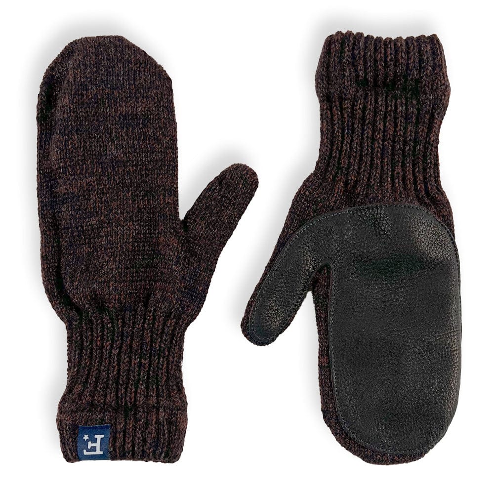 Mittens with Leather - Black Tweed active Current dry clean only group-gallery Sale