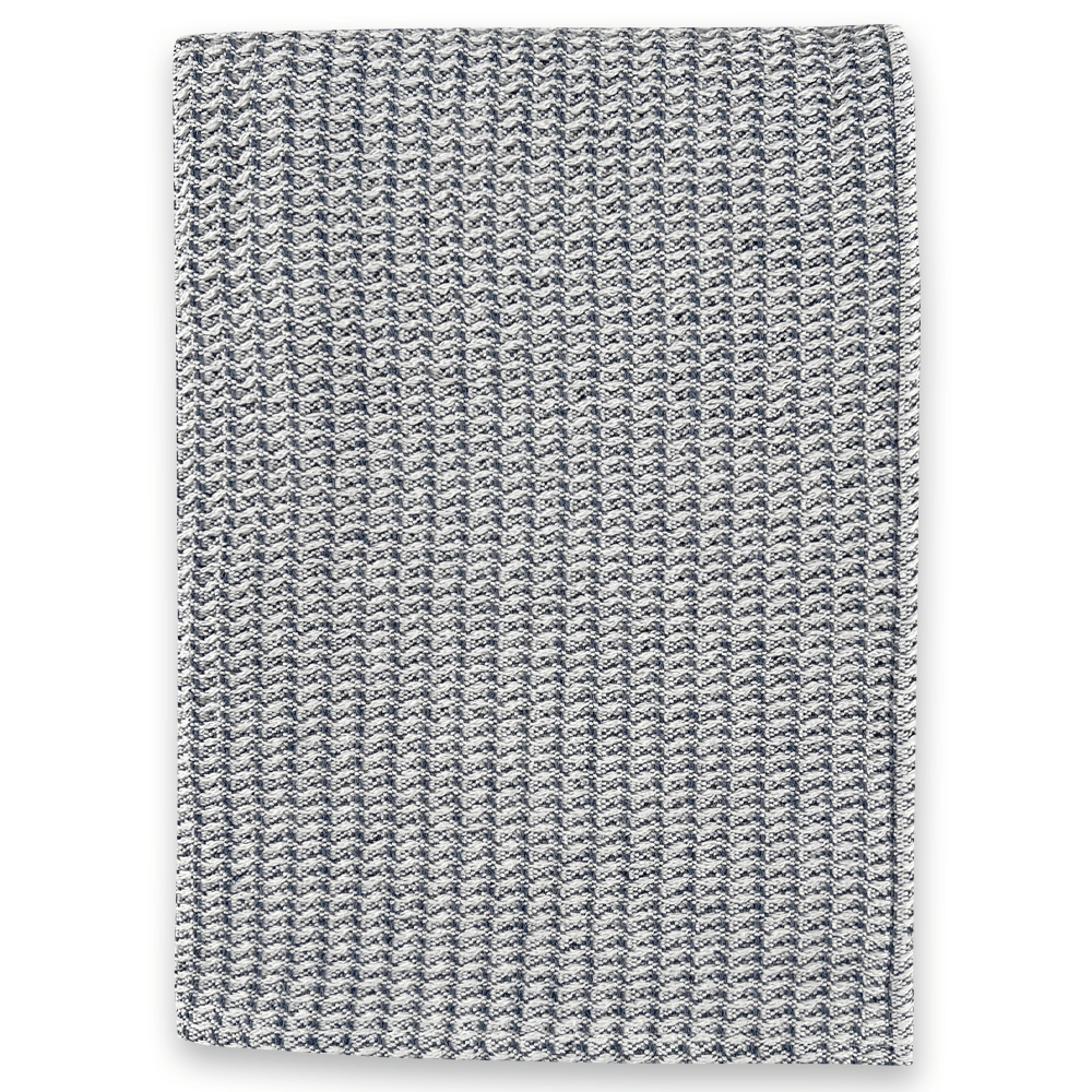 North Star Waffle Weave Blanket - Blue Current group-gallery Machine Washable north star sustainable