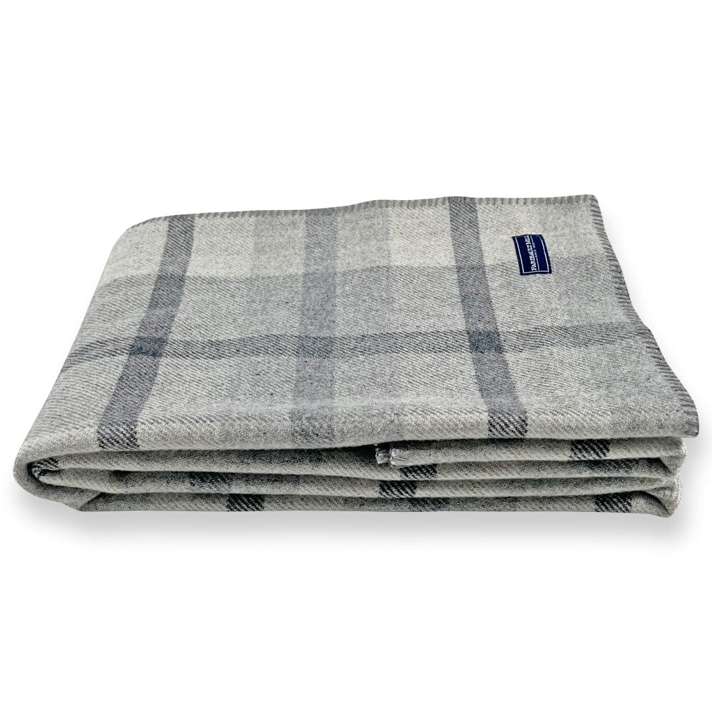 Factory Second Northfield Plaid Wool Throw Blanket - Gray active Current Factory Second Northfield Plaid Wool Throw group-gallery machine washable Patterns & Plaids