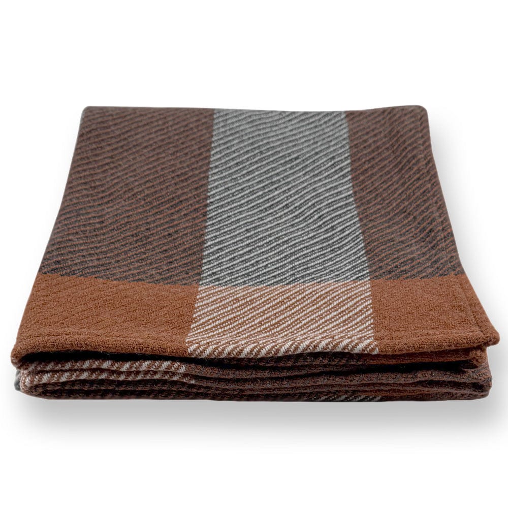 North Star Offset Plaid Throw - Rust Current group-gallery Machine Washable New Lower Price North Star Offset Plaid Throw personalization Sale sustainable throws