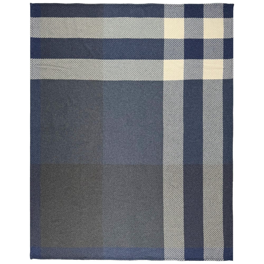 North Star Offset Plaid Throw - Blue Current Full Price group-gallery Machine Washable North Star Offset Plaid Throw sustainable throws