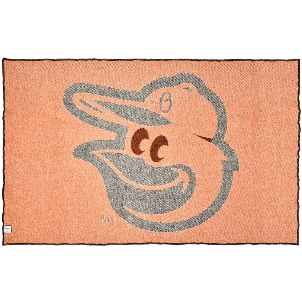 Baltimore Orioles Wool Throw Blanket active Current Dry clean or hand wash Full Price MLB New Lower Price personalization
