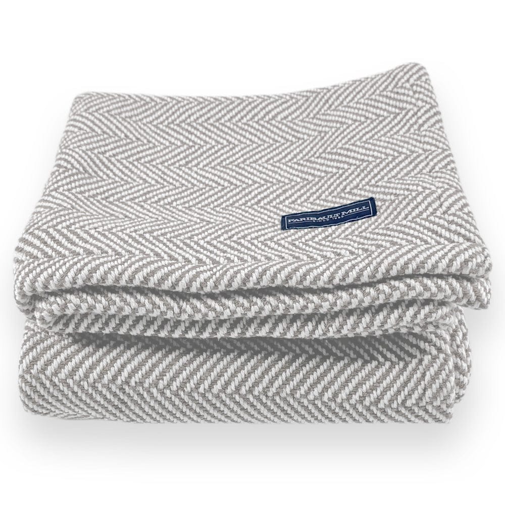 Penobscot Cotton Throw - Dove Gray active Current group-gallery machine washable New Lower Price Penobscot Cotton Throw Sale Stripes
