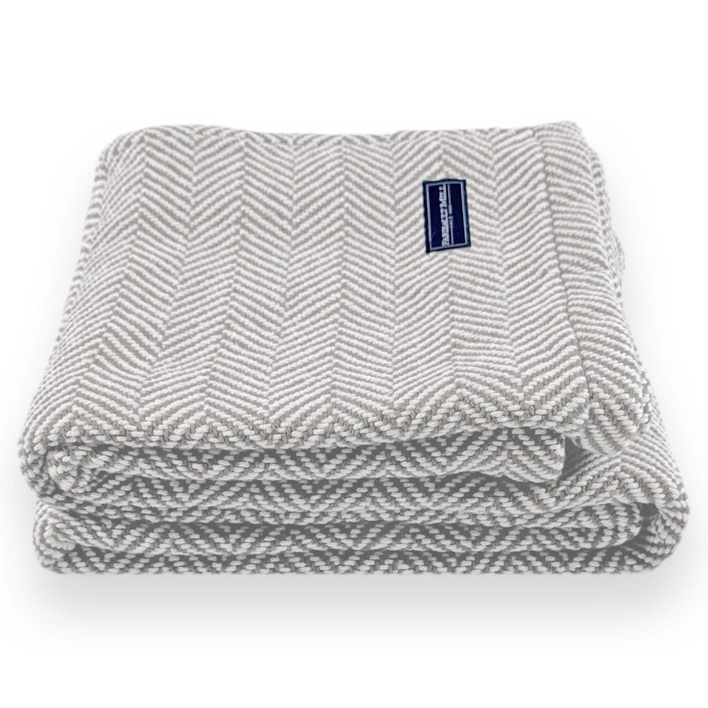 Penobscot Cotton Throw - Dove Gray active Current group-gallery machine washable New Lower Price Penobscot Cotton Throw Sale Stripes