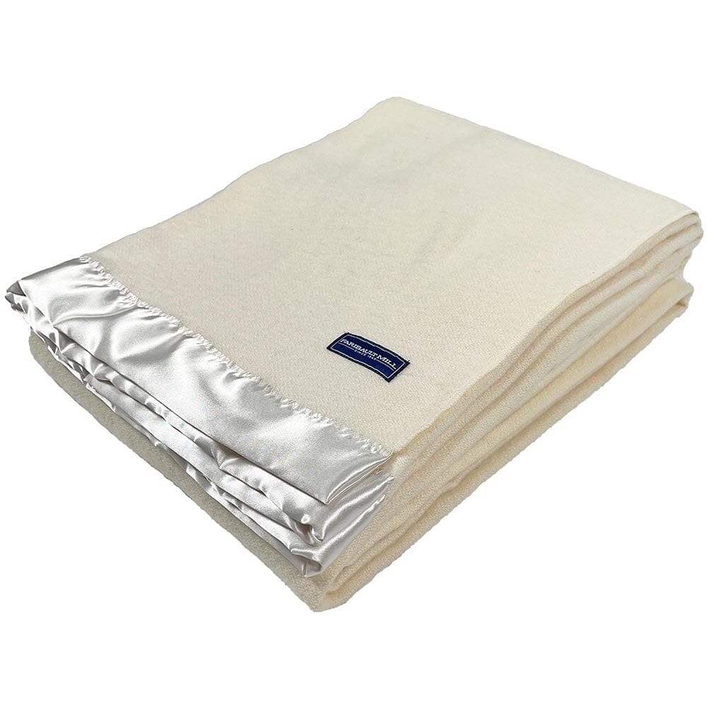 Wool blanket white cheap