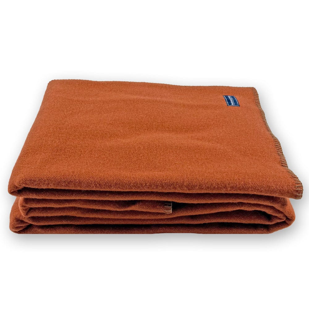 Pure & Simple Wool Blanket - Terracotta active Current Full group-gallery King machine washable New Lower Price Pure & Simple Wool Blanket Queen Sale Solids Twin
