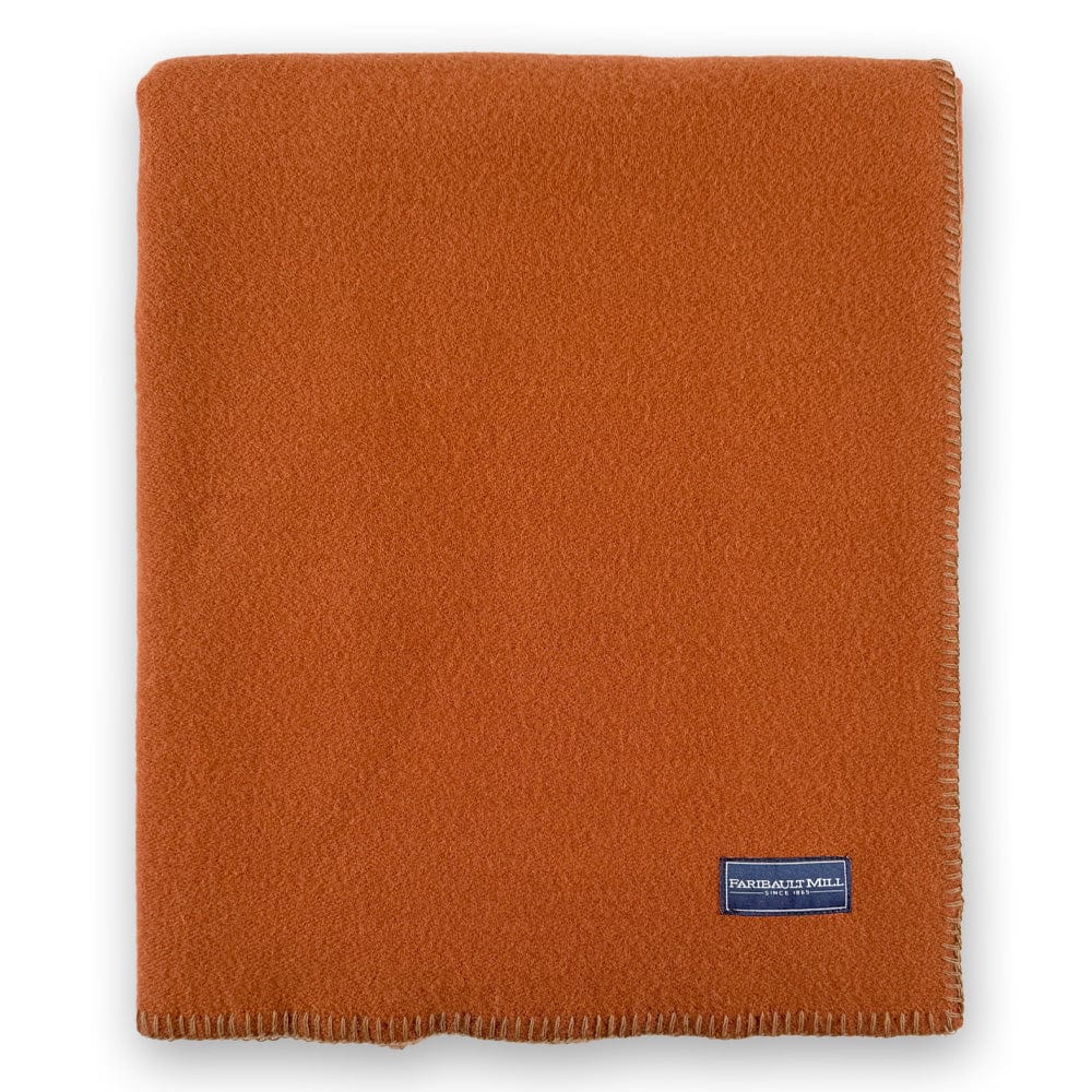 Pure & Simple Wool Blanket - Terracotta active Current Full group-gallery King machine washable New Lower Price Pure & Simple Wool Blanket Queen Sale Solids Twin