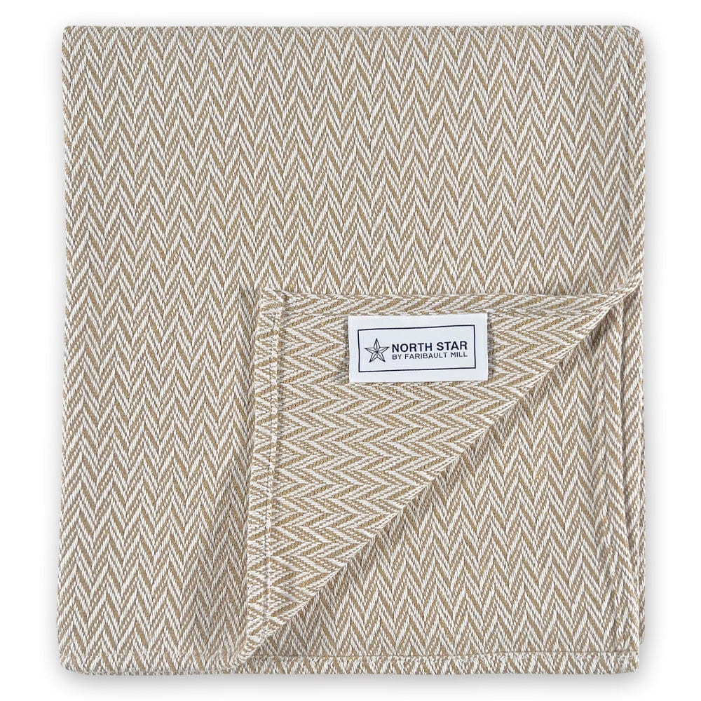 North Star Reverse Twill Throw - Tan Current group-gallery Machine Washable north star North Star Reverse Twill Throw sustainable throws