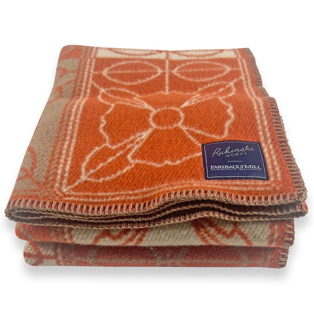 Rubinski Works Four Directions Flora Throw active Artist Collection Current Dry clean or hand wash Full Price Rubinski Works Wool Throw