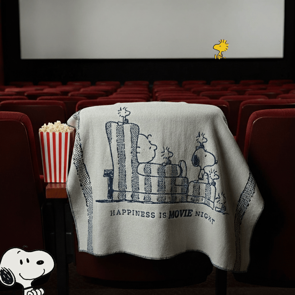 North Star Peanuts Movie Night Throw Current Full Price group-gallery Machine Washable New Lower Price Sale sustainable throws
