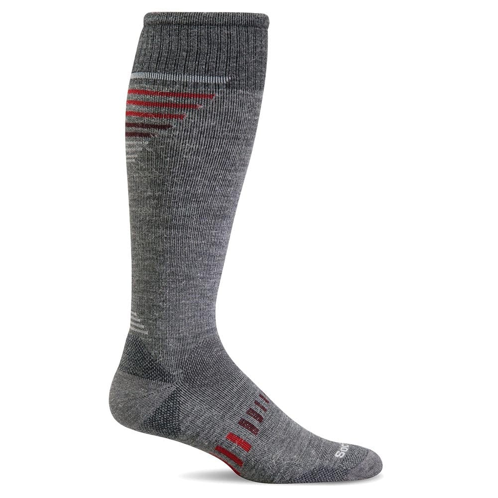 Sockwell Men's Ascend II Socks - Light Gray L active Current machine washable Men's Compression Socks Sale