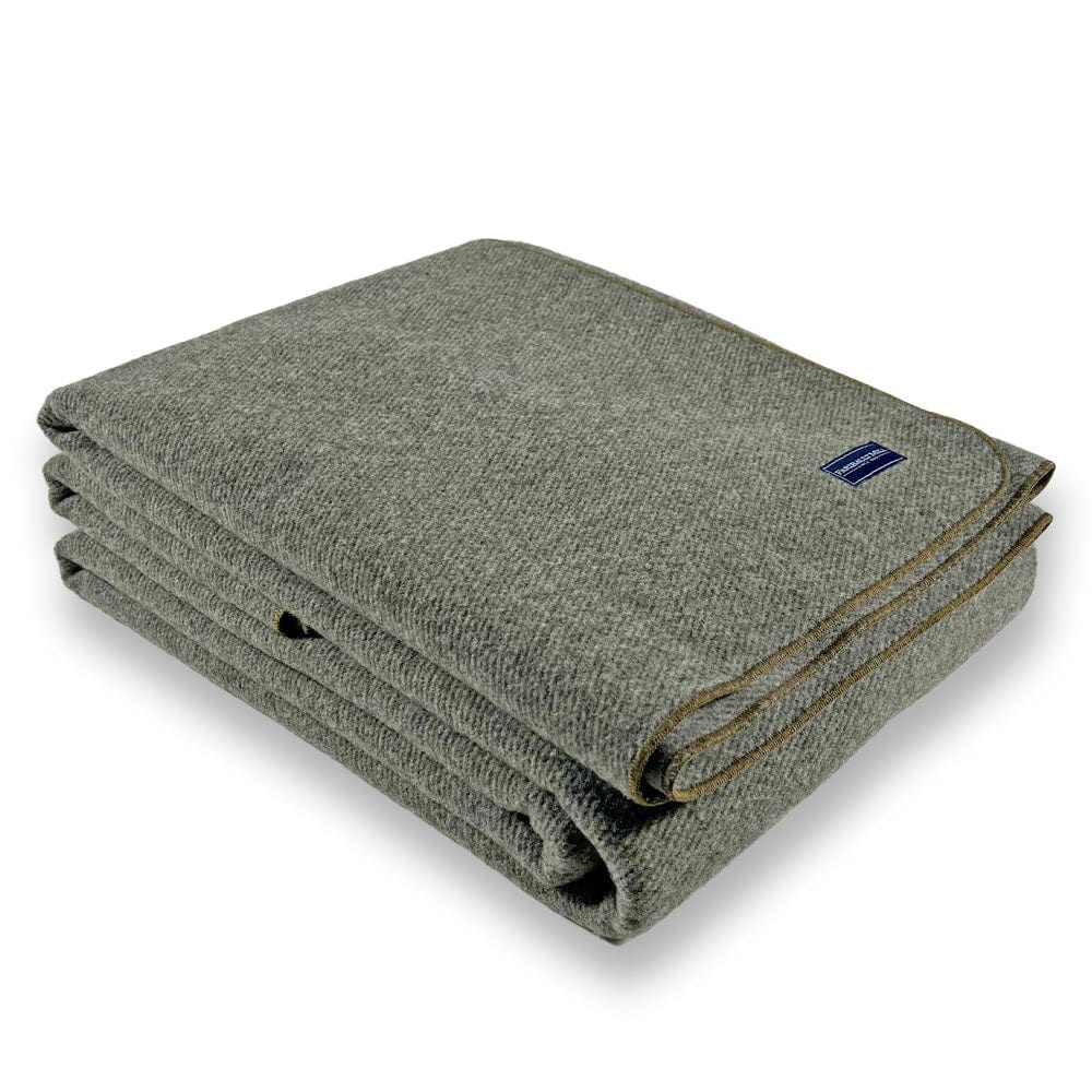 Summit Wool Blanket - Olive active Current Dry clean or hand wash Full group-gallery King New Lower Price personalization Queen Sale Solids Summit Wool Blanket Twin