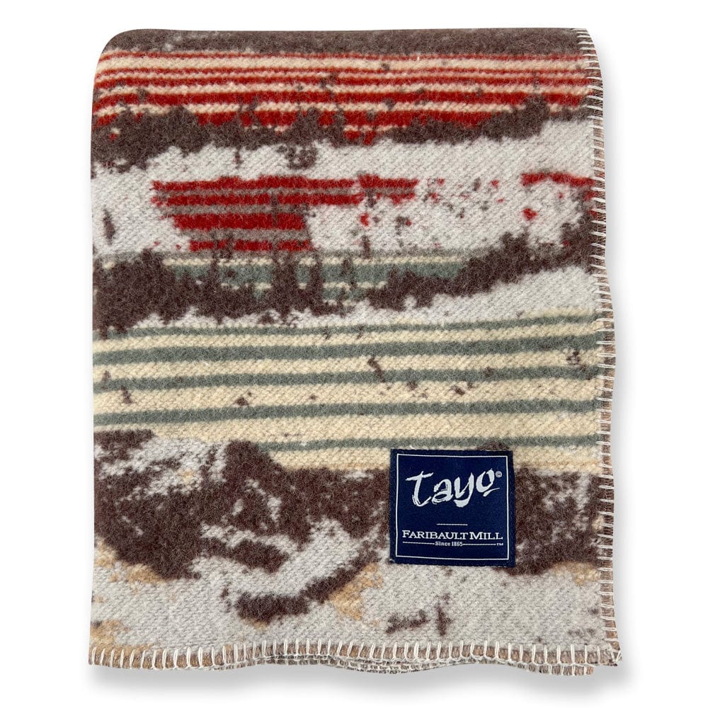 Factory Second Tayo Onadein Sahara Wool Throw Blanket active Artist Collection Current Dry clean or hand wash