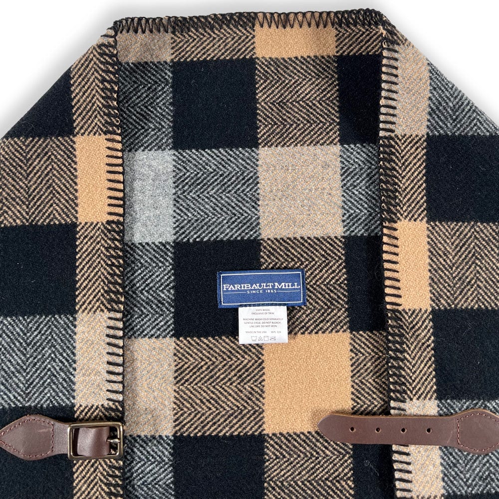 Tri-Color Buffalo Check Buckled Wrap - Heritage Beige active Current Dry clean or hand wash Patterns & Plaids