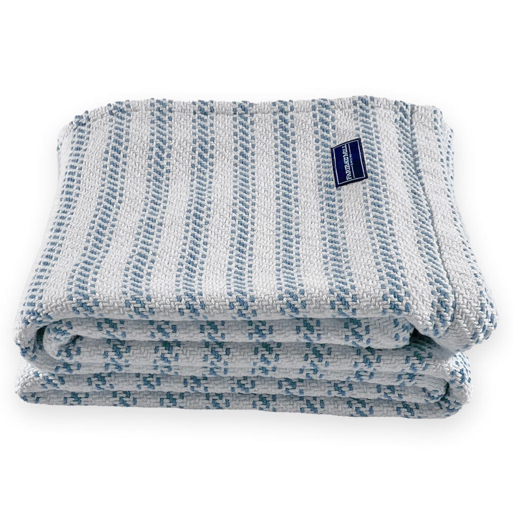 Dockside Cotton Throw - Denim active Current Dockside Cotton Throw group-gallery machine washable Sale Stripes