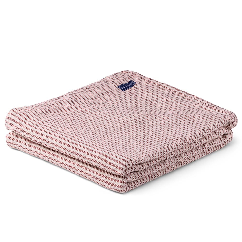 Winslow Cotton Blanket - Red active Current Full group-gallery King machine washable personalization Queen Stripes Twin Winslow Cotton Blanket