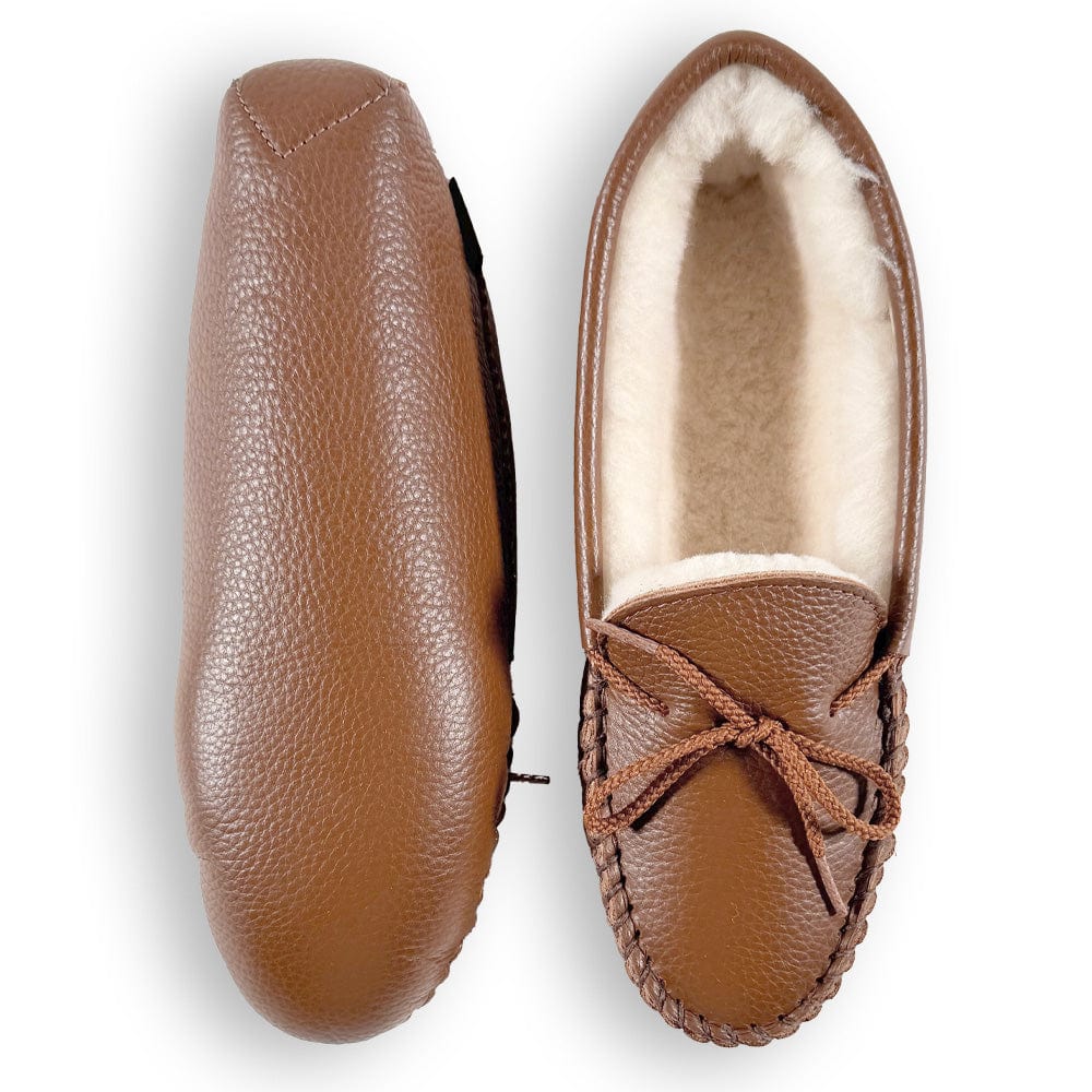 Men's Softsole Sheepskin Slippers - Brown active Current group-gallery New Lower Price Sale