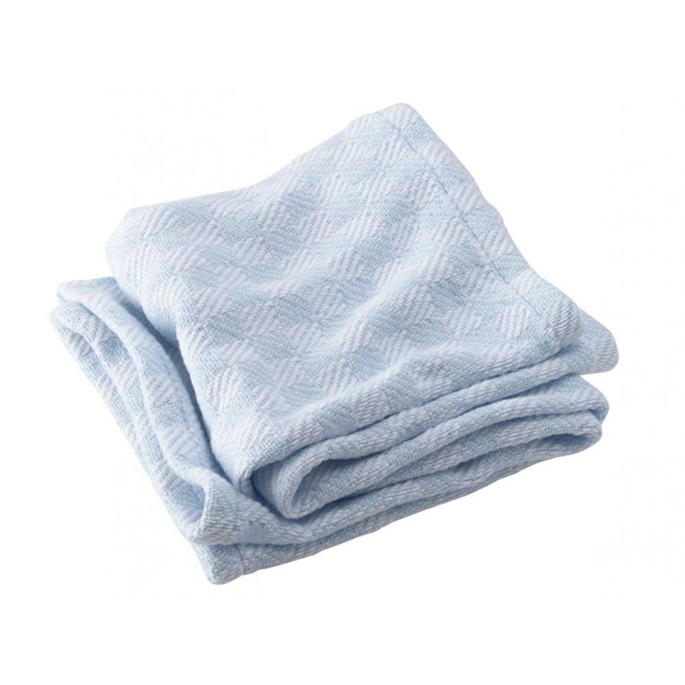 Brahms Mount 36" x 46" Pogonia Cotton Baby Blanket - Pale Blue
