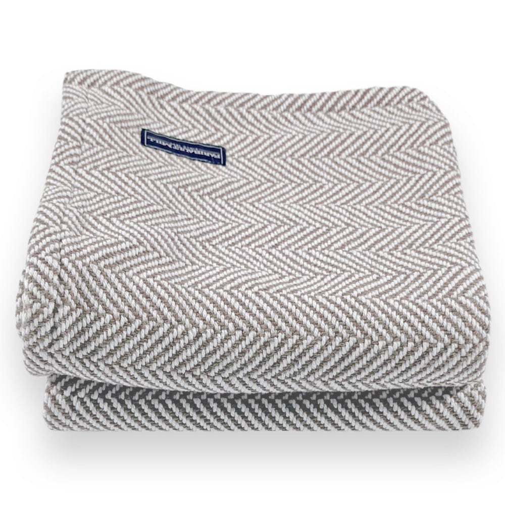 Brahms Mount 42" x 69" Penobscot Cotton Throw - Oyster