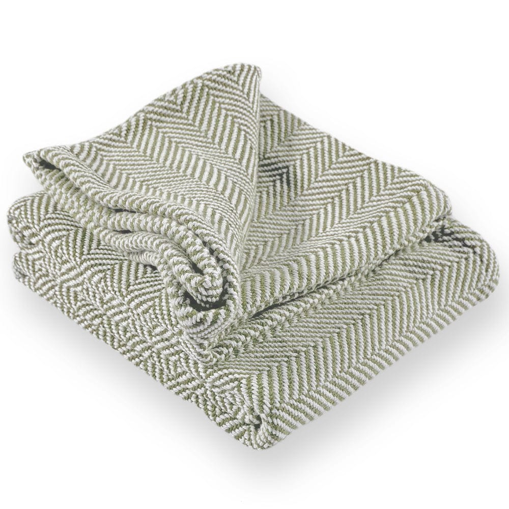 Brahms Mount 42" x 69" Penobscot Cotton Throw - Tea