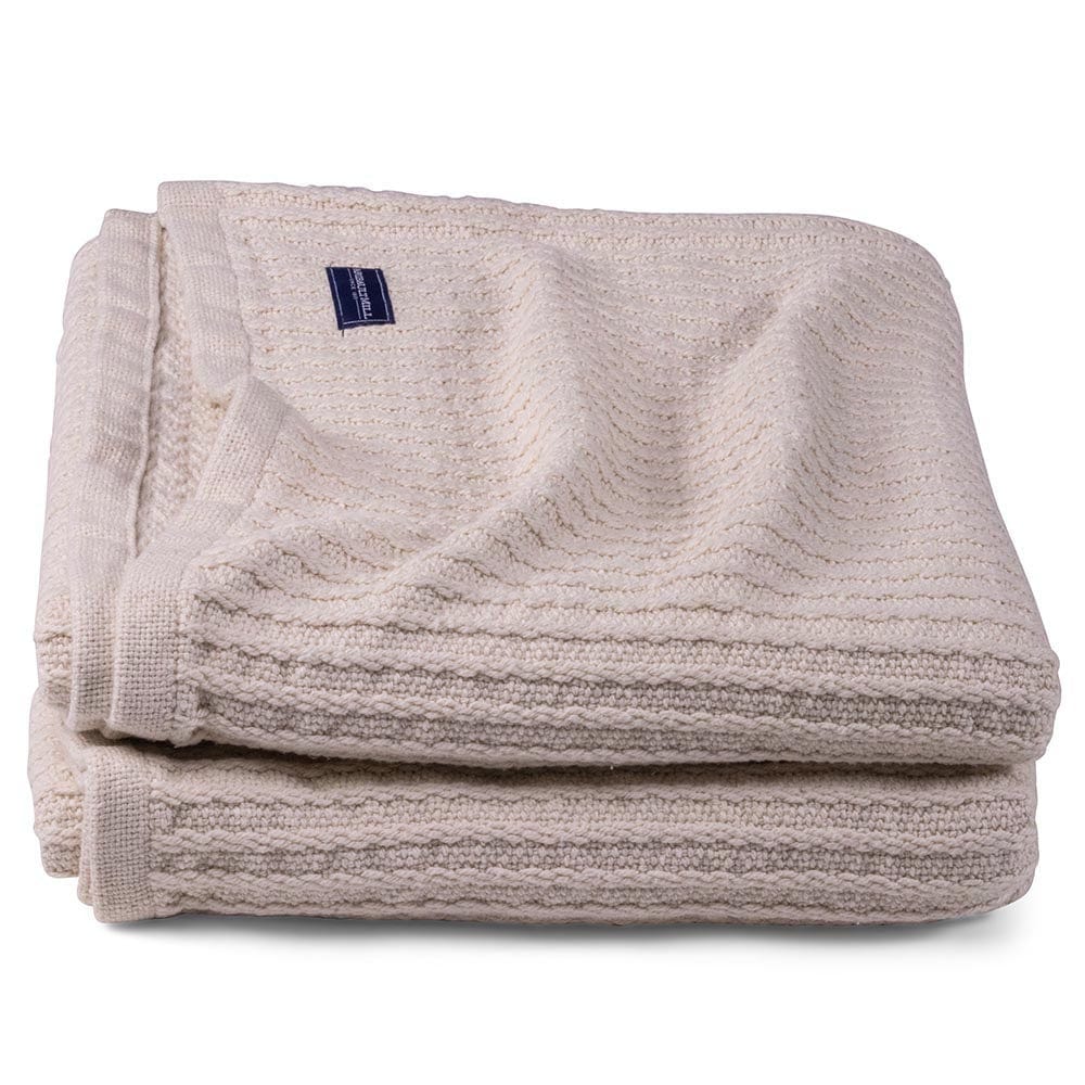 Bethel Cotton Blanket, Made in the USA Brahms Mount Faribault Mill