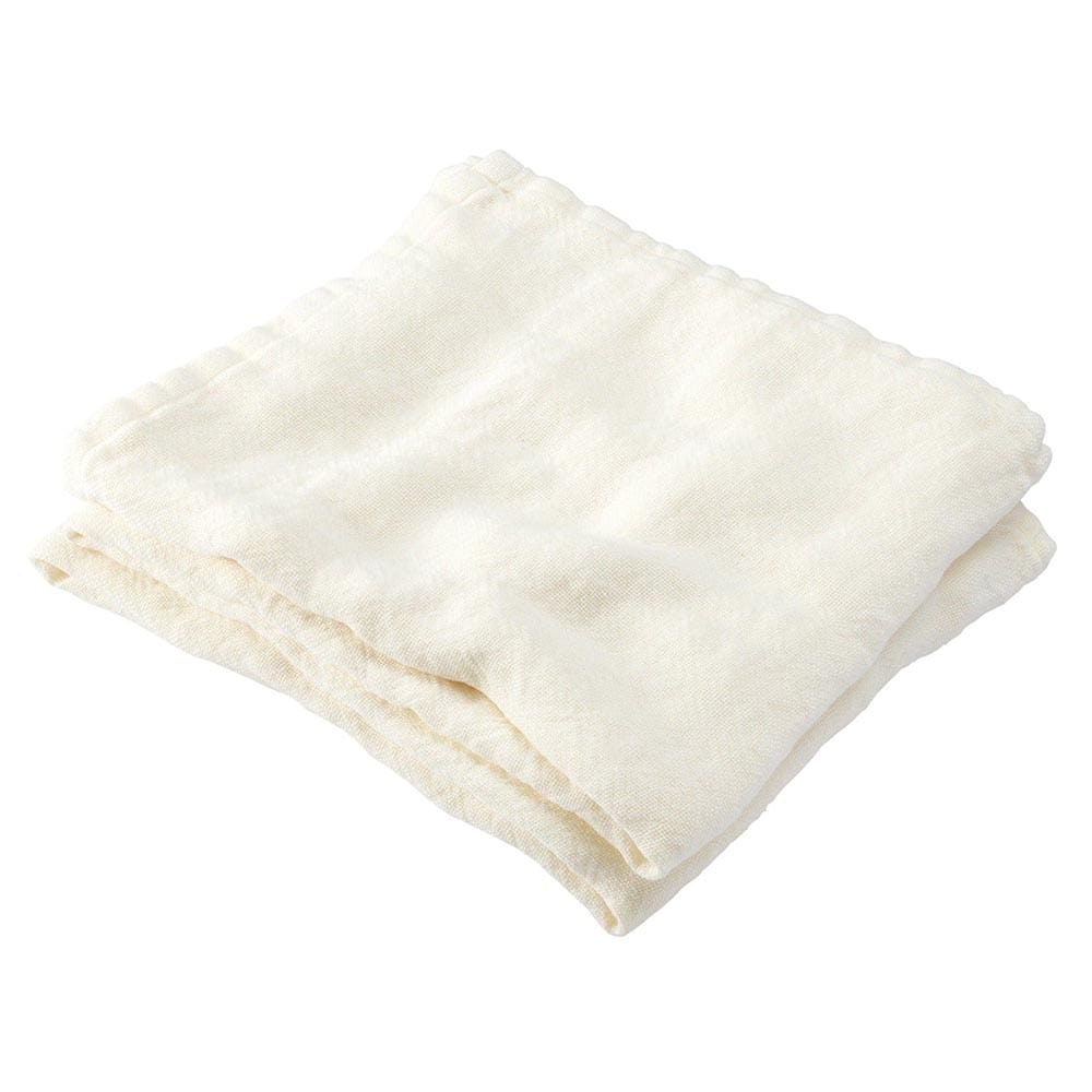 Brahms Mount Calendar Island Pearl / Twin Factory Second Calendar Island Linen Blanket - Pearl