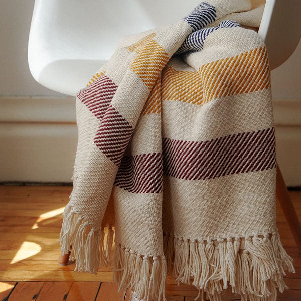 Brahms Mount Natural Frontier Cotton Throw
